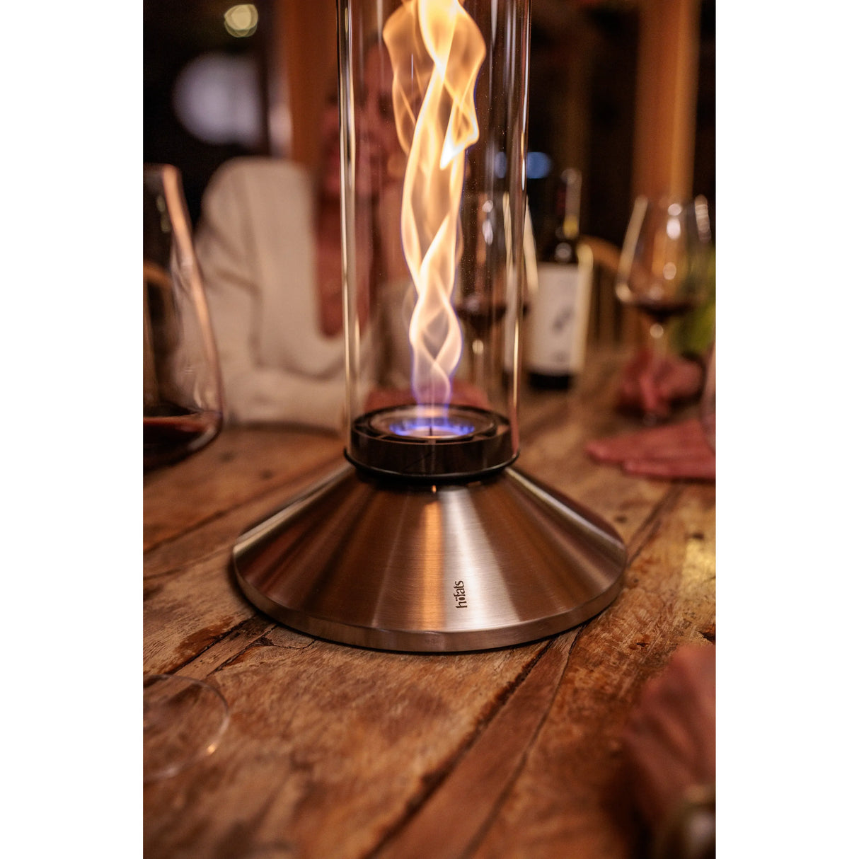 Tischkamin – Flammenwirbel, Puristisches Design, Rauchfrei - Spin X | höfats