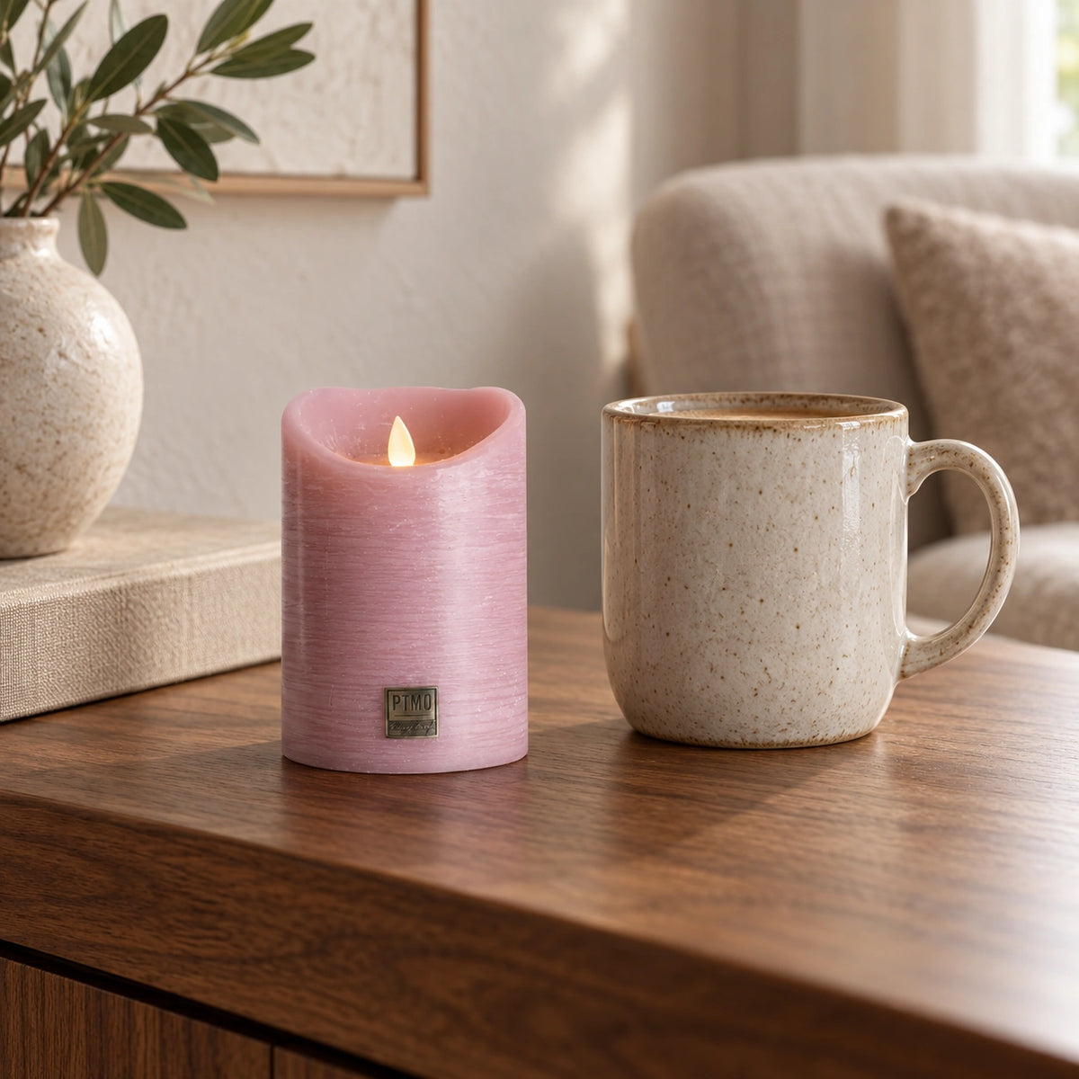 LED Candle S with Moving Flame and Timer Function - Battery-Operated | PTMD