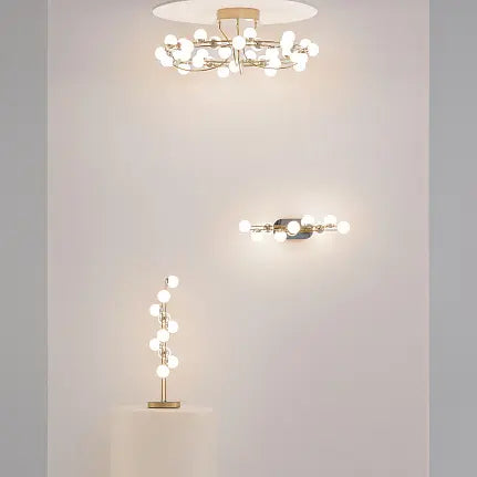 Deckenleuchte – Gold Finish, Edelstahlgehäuse, 72 W Leistung, 25 cm Höhe, 360° Licht - Tessara | Maytoni