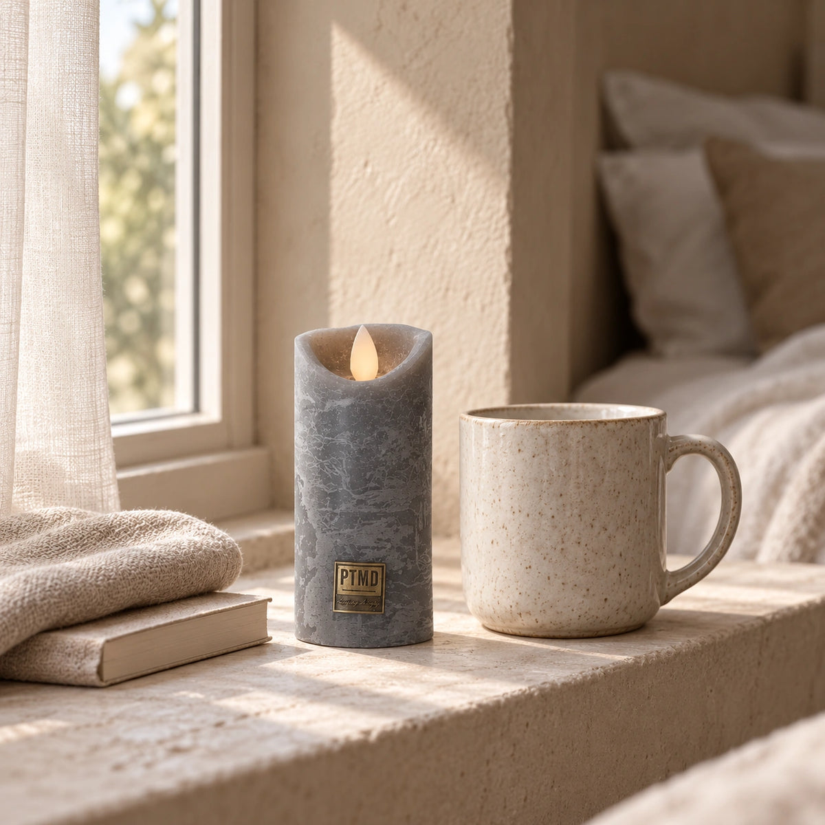 LED Candle with Moving Flame and Timer Function XS - Battery-Operated | PTMD