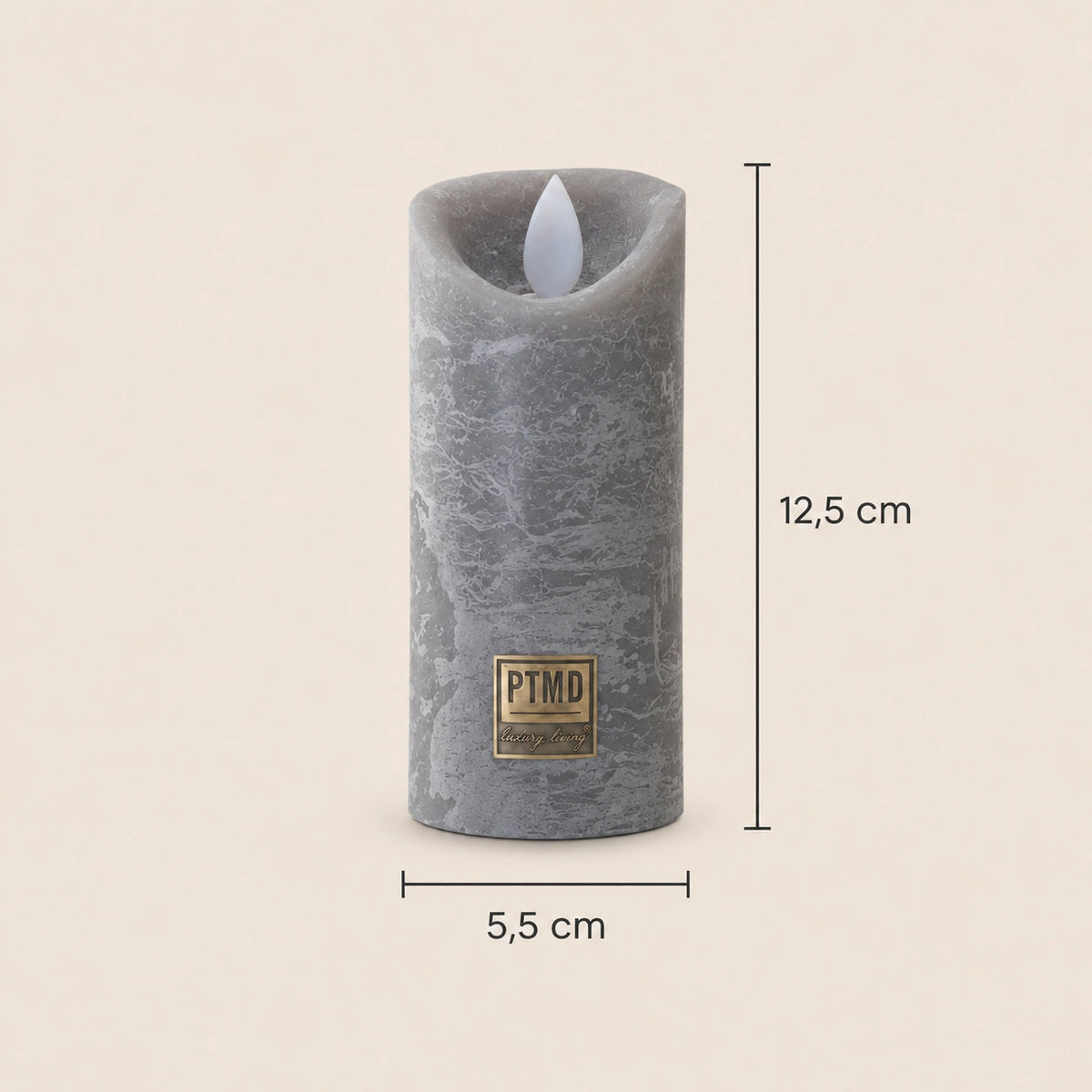 LED Candle with Moving Flame and Timer Function XS - Battery-Operated | PTMD