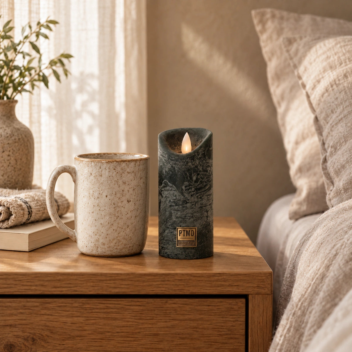 LED Candle with Moving Flame and Timer Function XS - Battery-Operated | PTMD