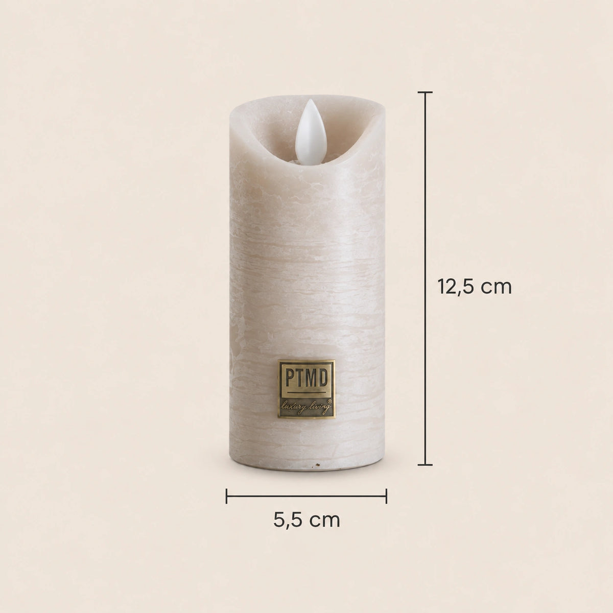 LED Candle with Moving Flame and Timer Function XS - Battery-Operated | PTMD