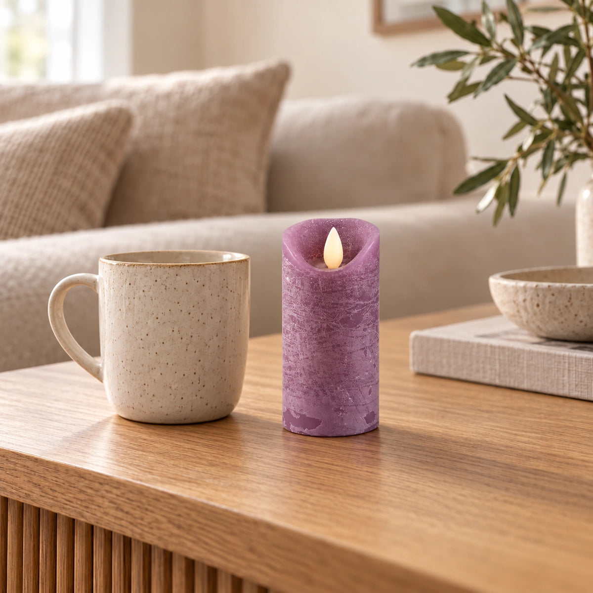 LED Candle with Moving Flame and Timer Function XS - Battery-Operated | PTMD