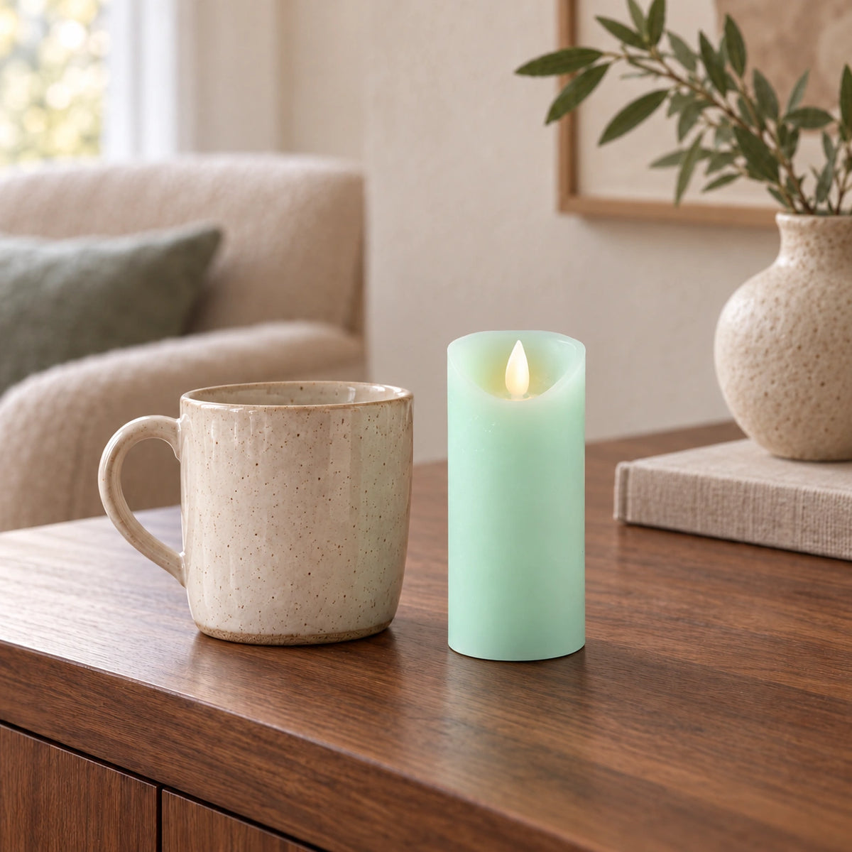 LED Candle with Moving Flame and Timer Function XS - Battery-Operated | PTMD