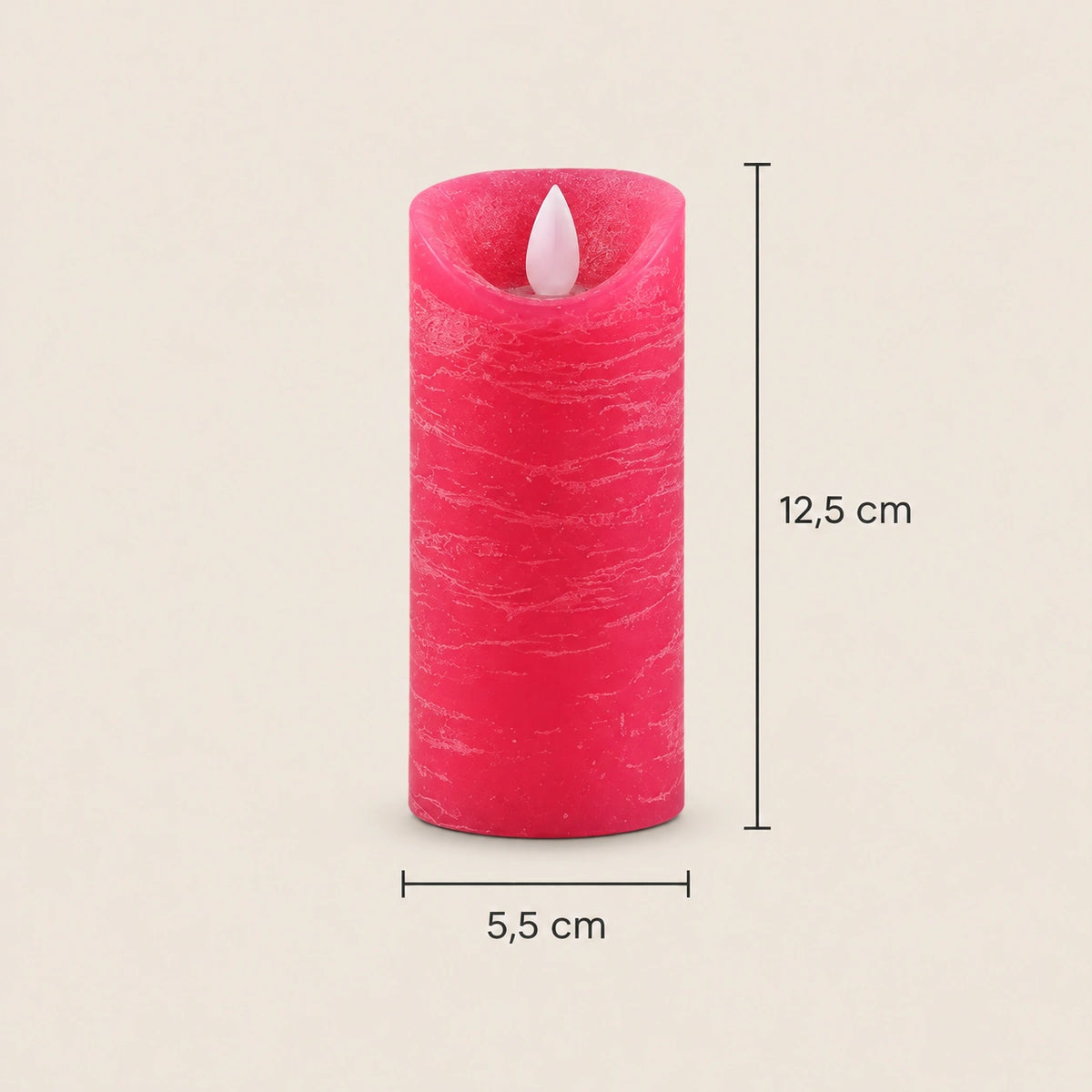 LED Candle with Moving Flame and Timer Function XS - Battery-Operated | PTMD