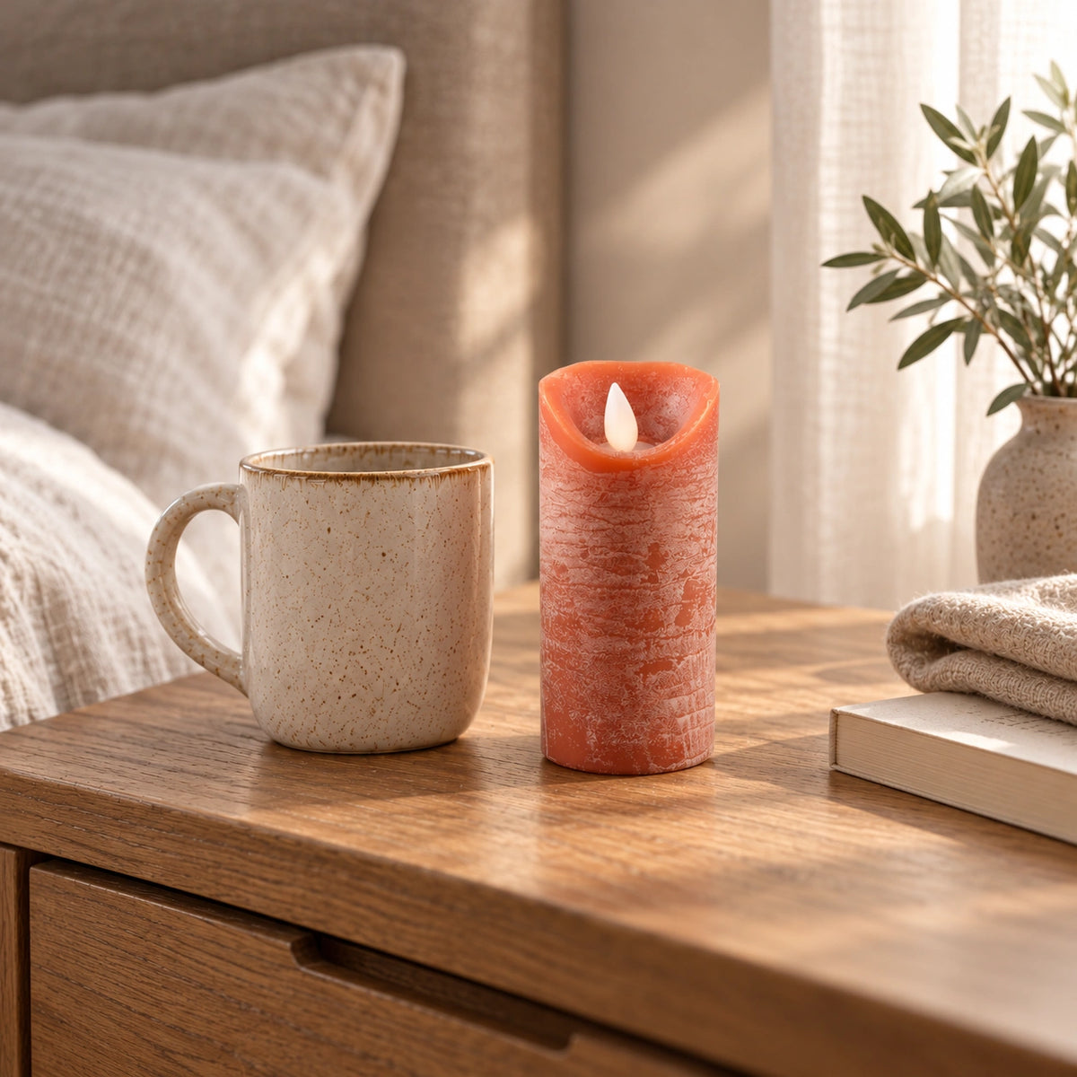 LED Candle with Moving Flame and Timer Function XS - Battery-Operated | PTMD