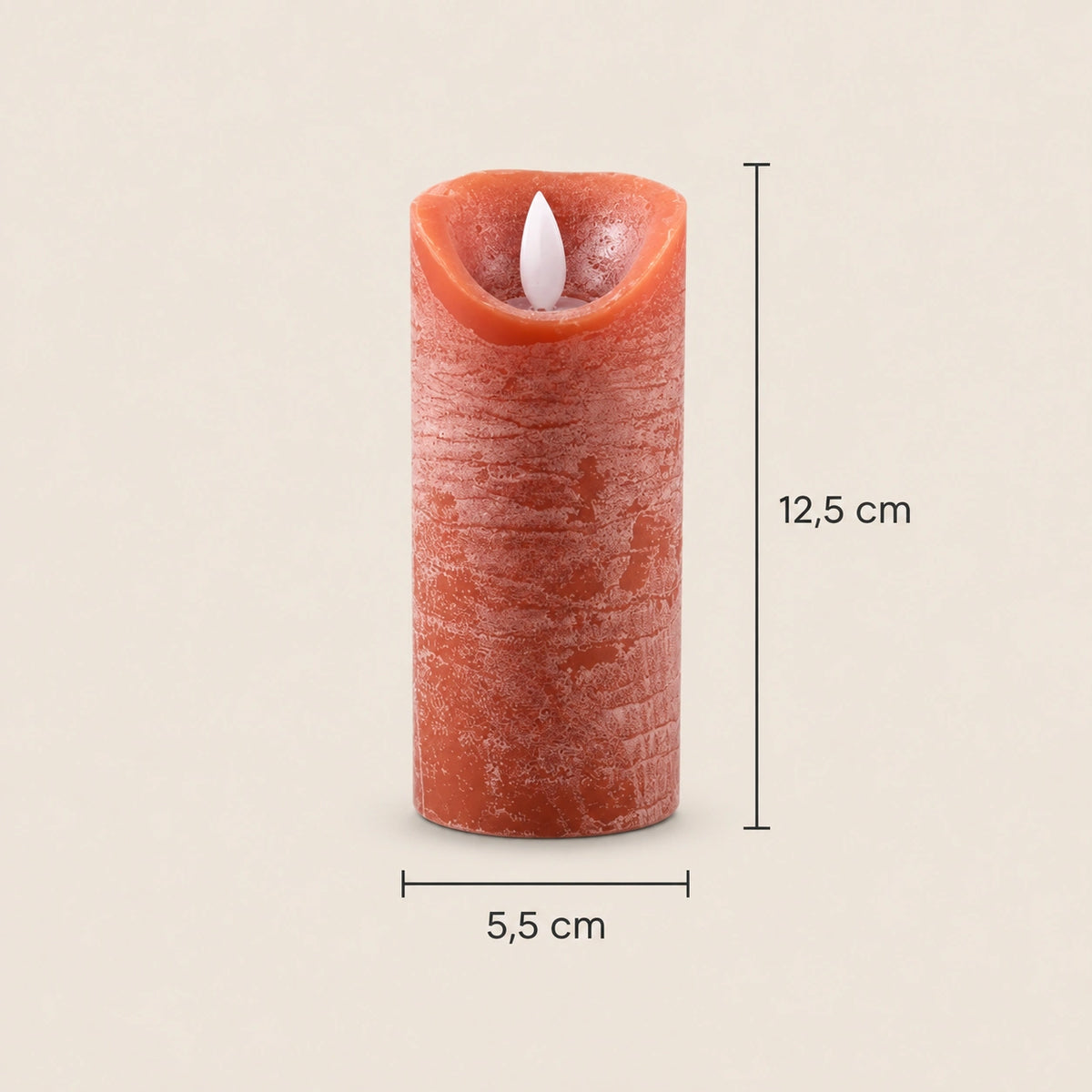 LED Candle with Moving Flame and Timer Function XS - Battery-Operated | PTMD