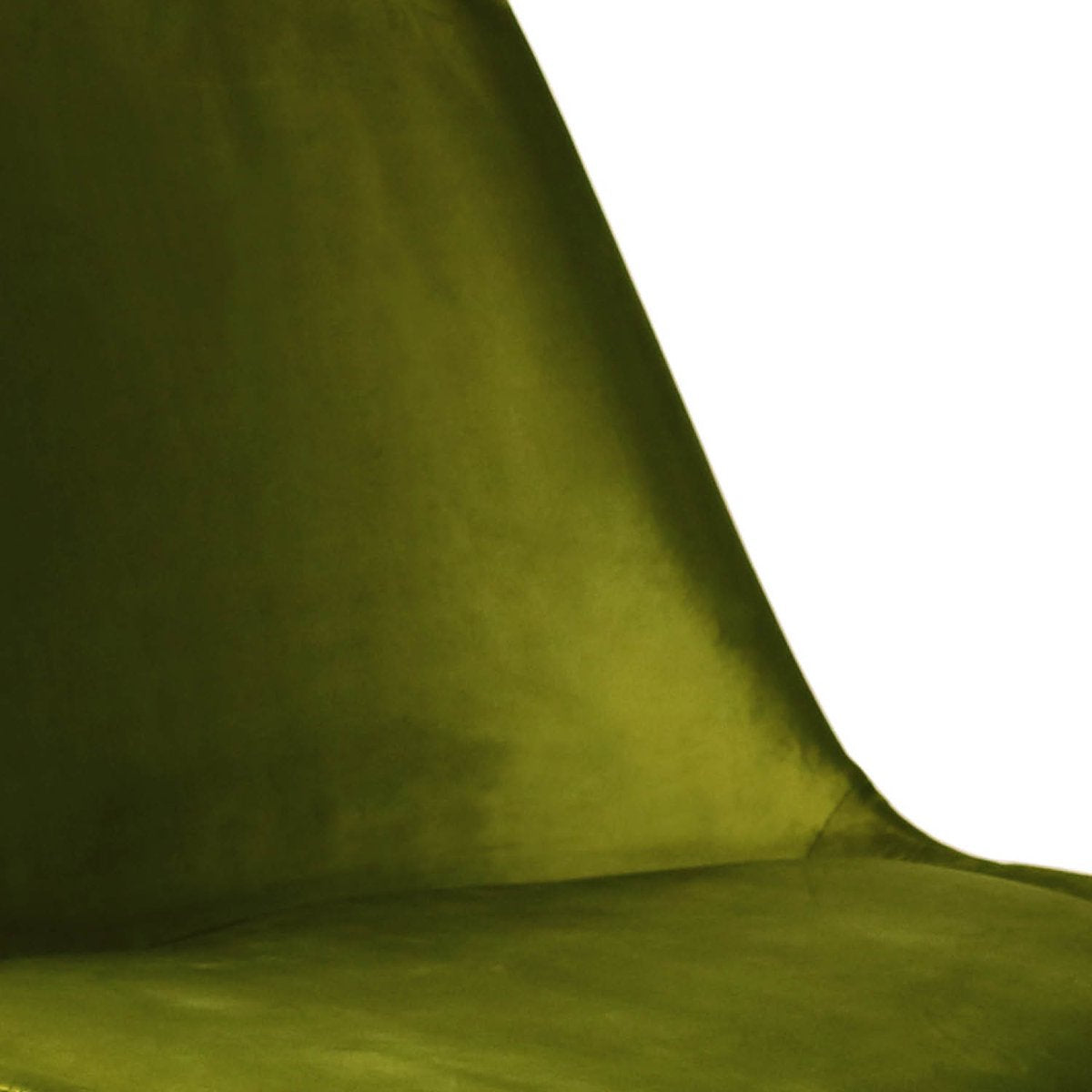 Esszimmerstuhl – Velvet Stoff, Metallgestell, Kuipform Design, Grün Farbe - Velvet | Kick