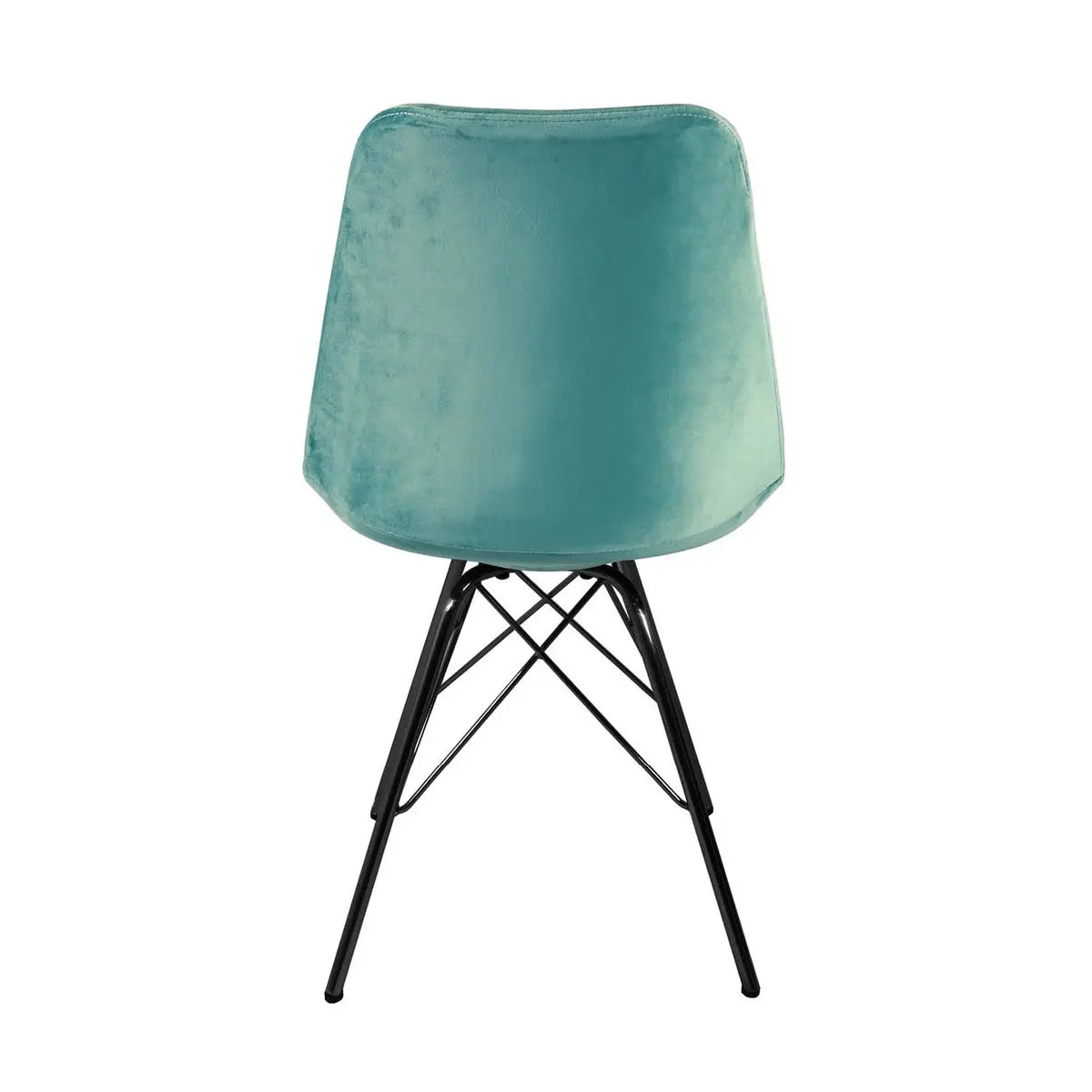 Esszimmerstuhl – Velvet Stoff, Metallgestell, Kuipform Design, Mintgrün Farbe - Velvet | Kick