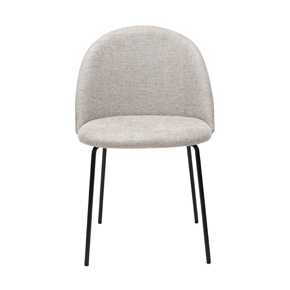 Esszimmerstuhl – Strukturstoff Bezug, Metall Gestell, Champagne Farbe - Noa | Kick Collection