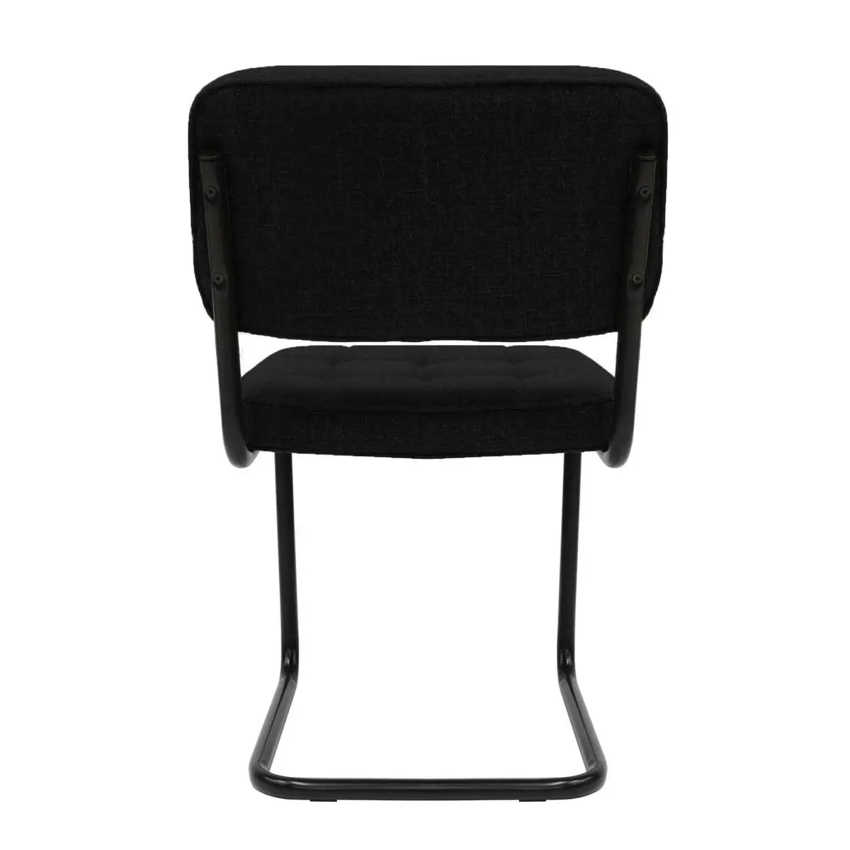 Esszimmerstuhl – Texture Stoff, Metallgestell, Schwarz Farbe - Yves | Kick Collection