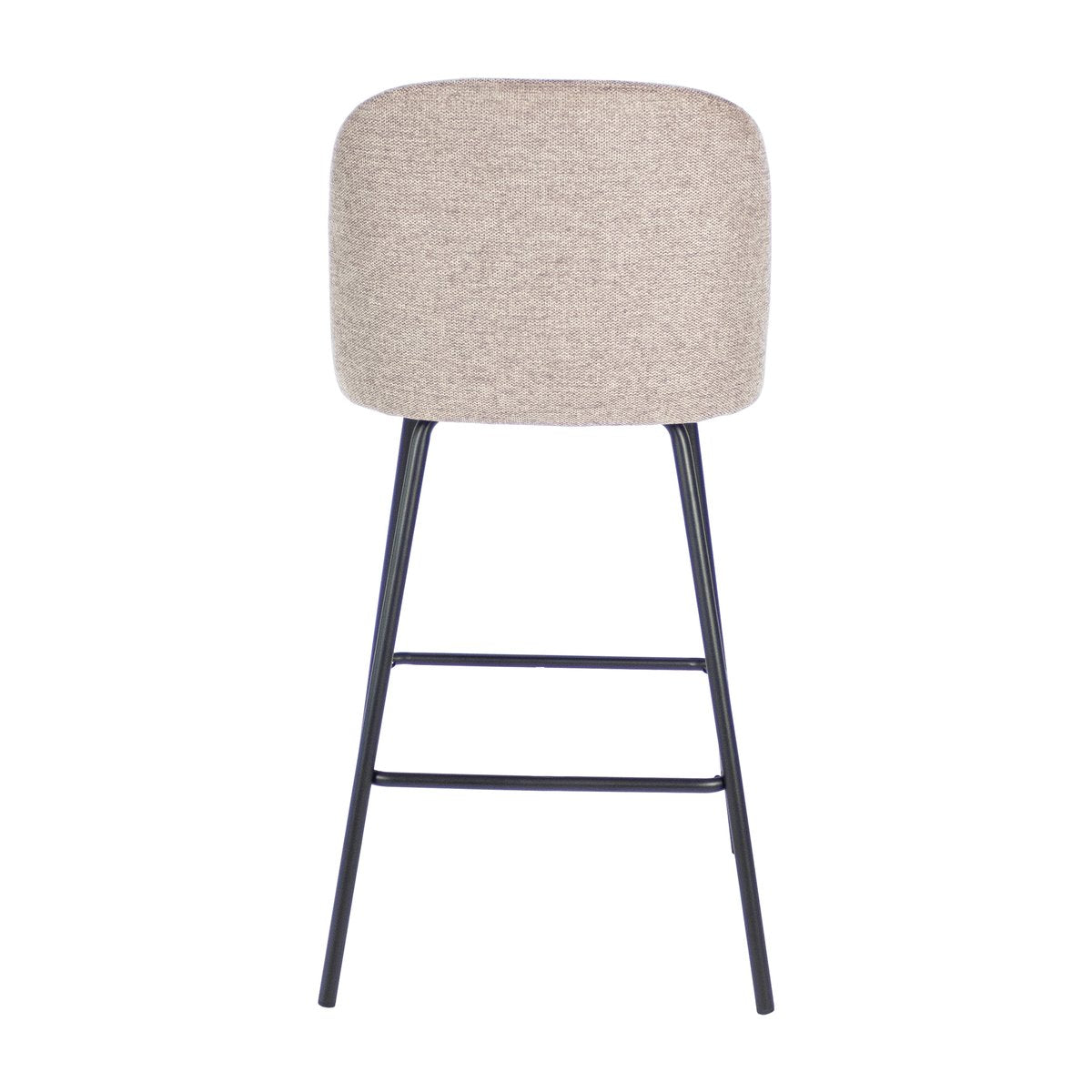 Barstuhl – Texture Stoff, Metall Gestell, Taupe Farbe - Lucy | Kick Collection