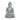 Polyresin decorative figure with a serene sitting Buddha, subtle gray coloring, and expressive sculptural presence | Worm