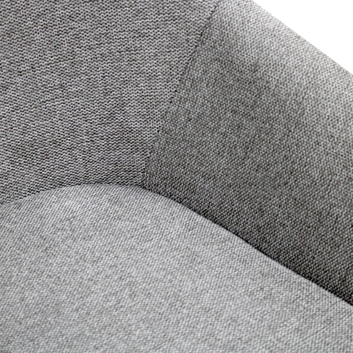 Drehstuhl – Strukturstoff Bezug, Drehfunktion 180°, Dunkelgraue Farbe - Olof | Kick Collection