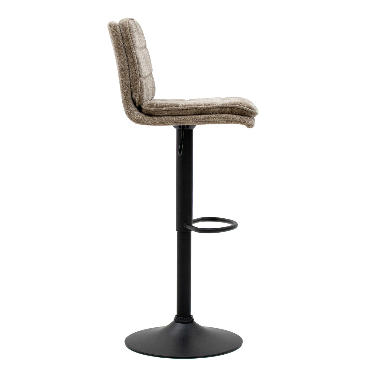 Barstuhl – Strukturstoff Bezug, Metallgestell, Taupe Farbe - Roan | Kick Collection