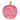 Decorative apple with 40 LEDs, pink glass, timer function & atmospheric light | Worm