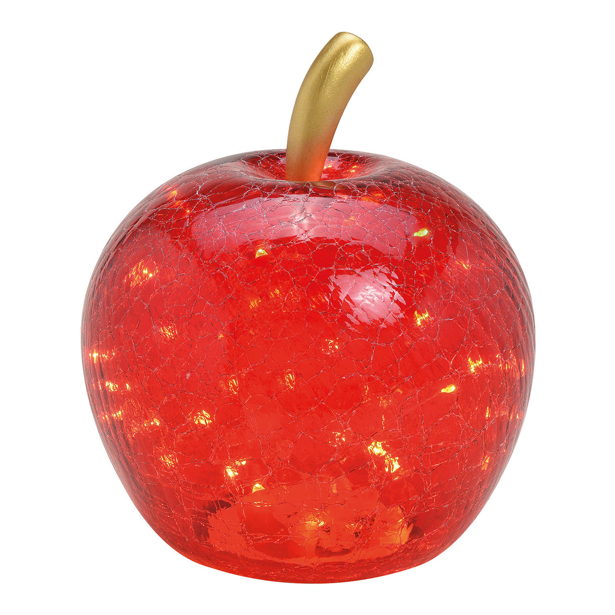 LED Dekoobjekt – Apfelform, Rotes Glasdesign, Integrierte Timerfunktion | WURM