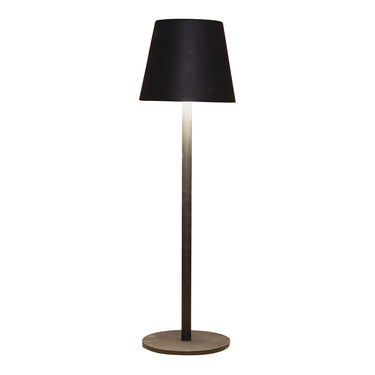 LED Table Lamp Outdoor/Indoor with Warm White Light, Dimmable Touch Function, USB Charging Cable and Matte Black Metal Casing | Wurm