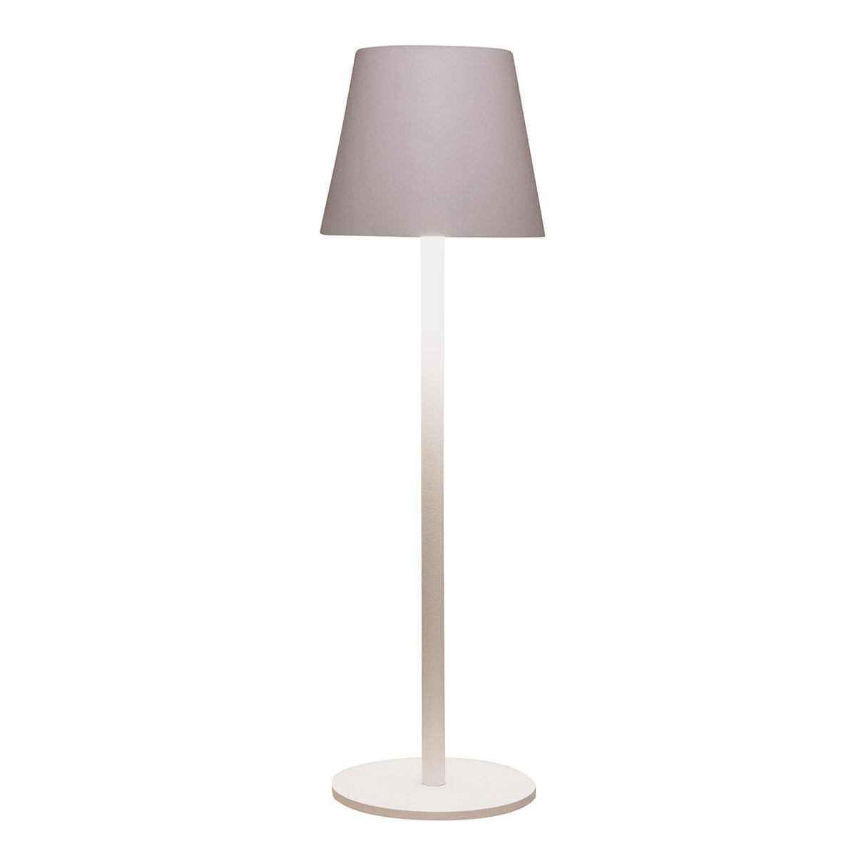 LED-Tischlampe aus weißem Metall mit dimmbarer Touch-Funktion & warmweißem Licht | Wurm