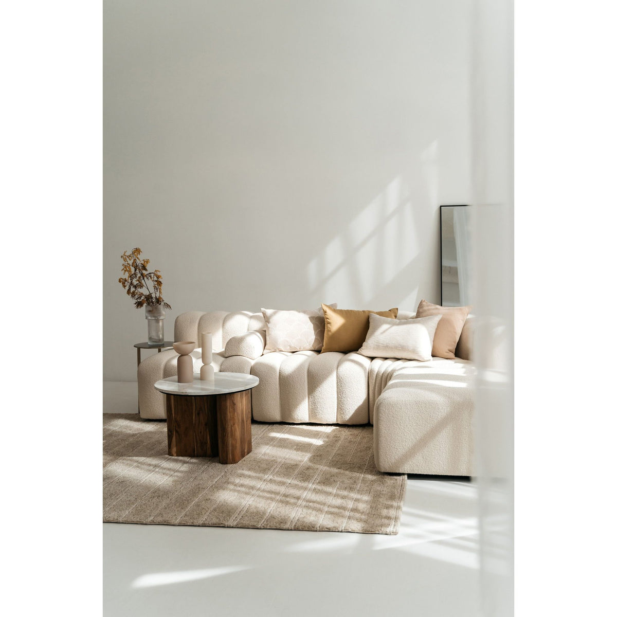 Kissenbezug – Bio-Baumwolle, Horizontale Webung, Naturfarbe - Hazel | Studio Femme Home