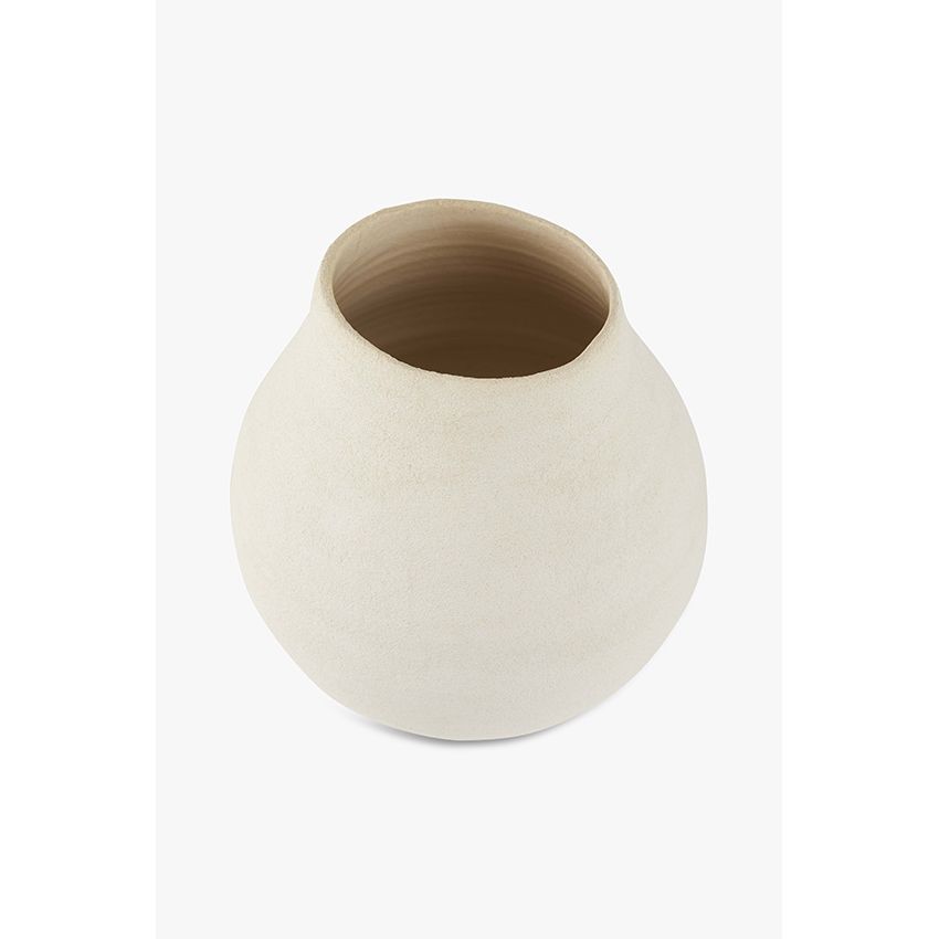 Vase – Handgefertigtes Steingut, Matte Oberfläche, Glasierte Innenseite, Handwerkliches Design – Cleo | Studio Femme Home