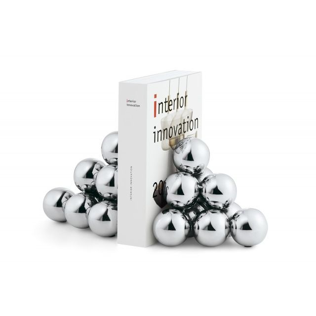 Buchstütze Polierter Edelstahl-Kugelhaufen Skulpturales Modernes Design – Bubbles | Philippi
