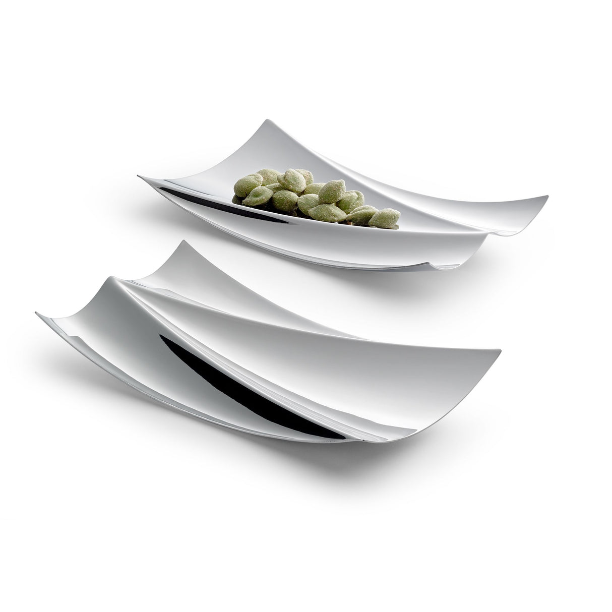 Candy Dish, Stainless Steel, High-Gloss Polished, Wave-Shaped Design & Modular – Elbphilharmonie | Philippi