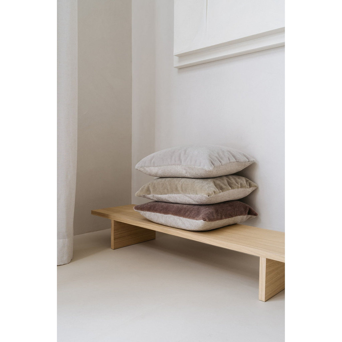 Cushion Cover – Mohair Velvet Front, Recycled Textile Back, Concealed Zipper, Luxurious Feel – Amy | Studio Femme Home