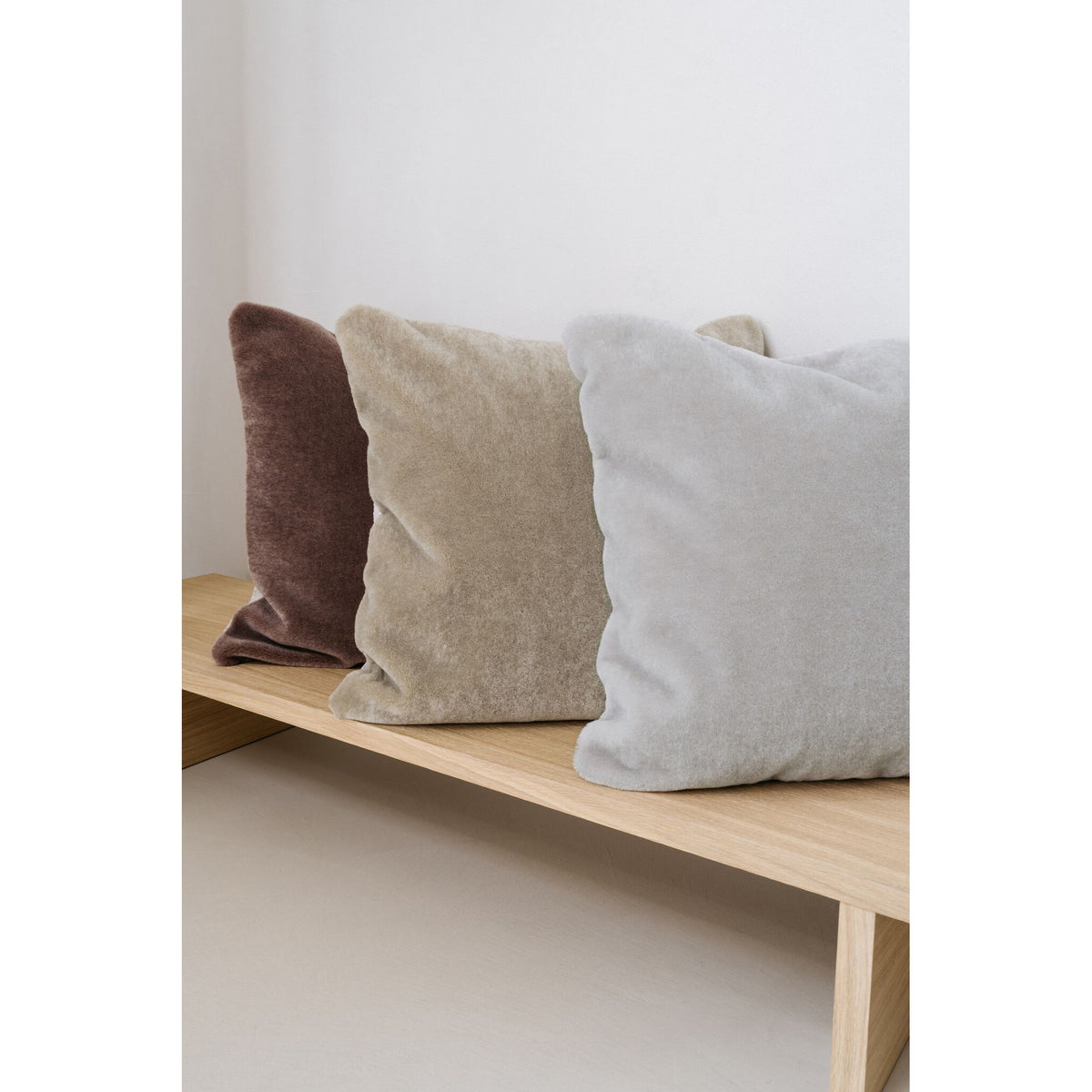 Cushion Cover – Mohair Velvet Front, Recycled Textile Back, Concealed Zipper, Luxurious Feel – Amy | Studio Femme Home