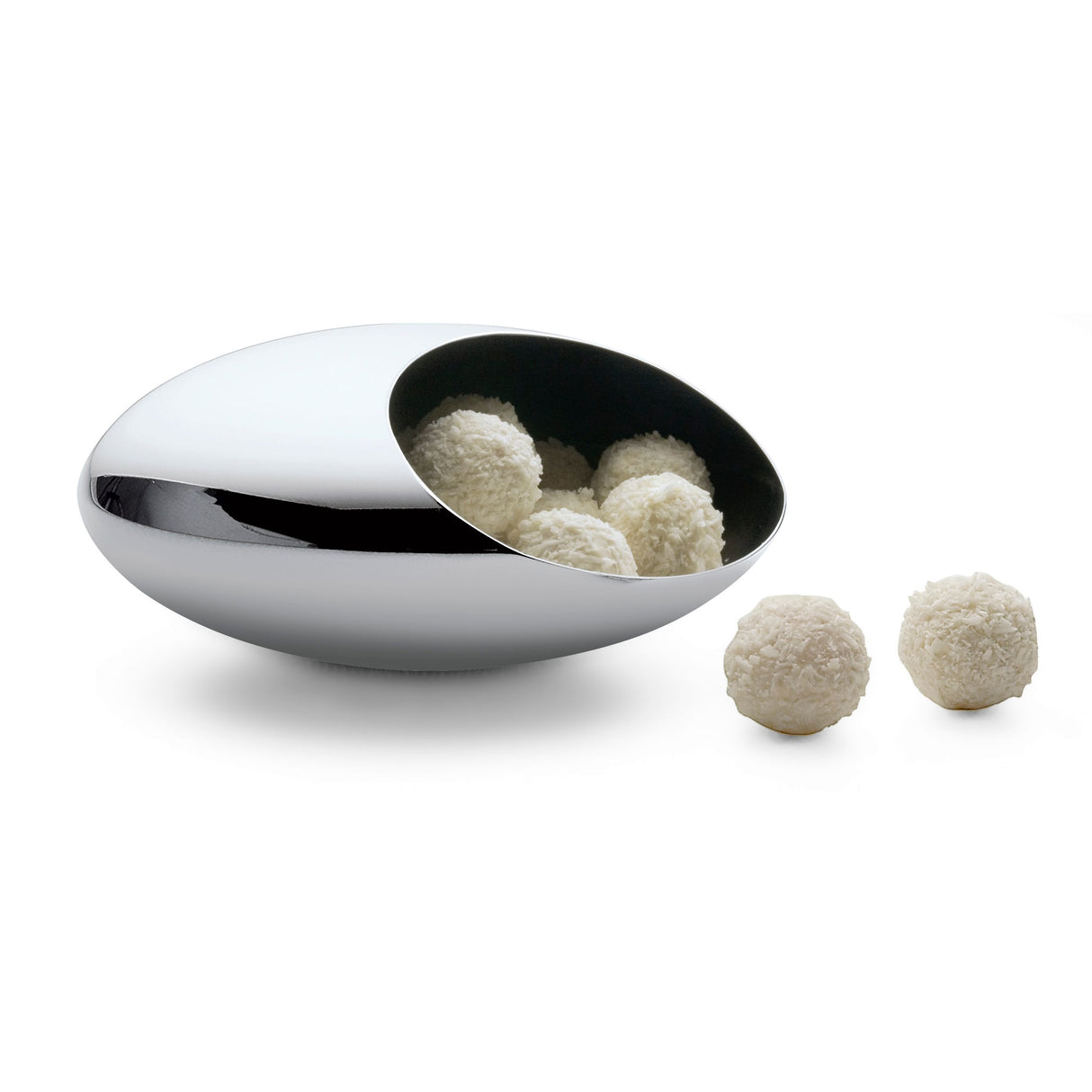 Fruit Bowl Futuristic-Sculptural Design, Versatile Multi-Purpose Function, Glossy Polished Surface – Cocoon | Philippi