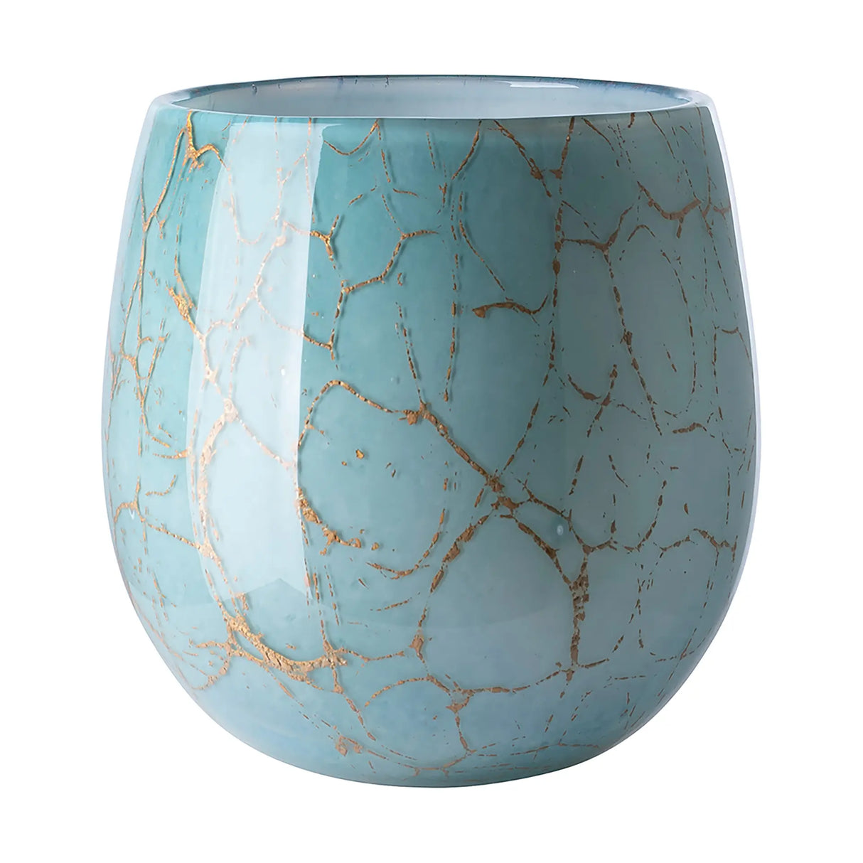 Vase – Goldeinschlüsse Glas, Warme Lichtwirkung, Vielseitige Dekoration - Cosmic | Fink Living