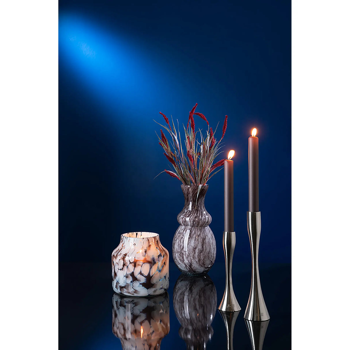 Glasvase – Glattes Design, Zylindrische Form, Glasmaterial, Sand - Ruma | Fink Living