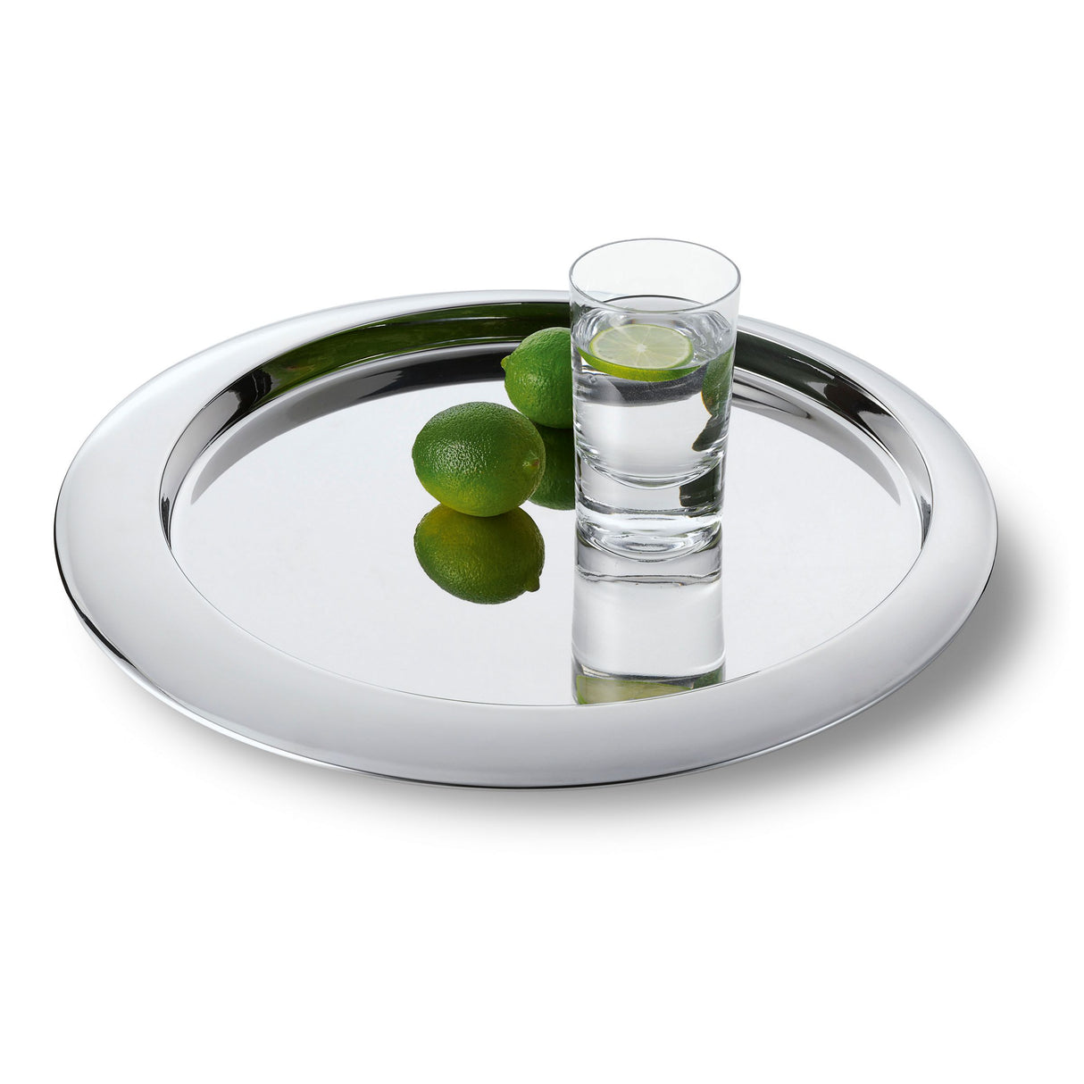 Tablett mit reflektierender Oberfläche, erhöhtem Rand und Vintage-80er-Café-Design – Luna| Philippi
