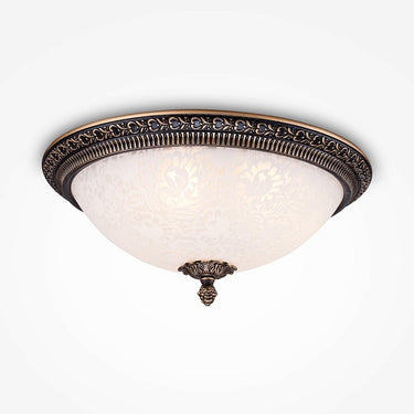 Deckenleuchte Antik - Bronze Floraler Sandglasschirm 3× E27 - Fassung – Pascal | Maytoni - Esszett Luxury | Stilvolles Wohnen mit Charakter