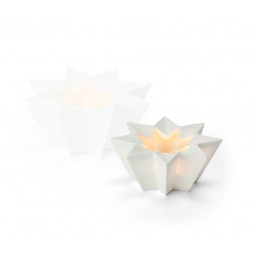 Teelichthalter – gebürstetes Metall reflektierendes Innenleben minimalistisches Design – Glory | Philippi