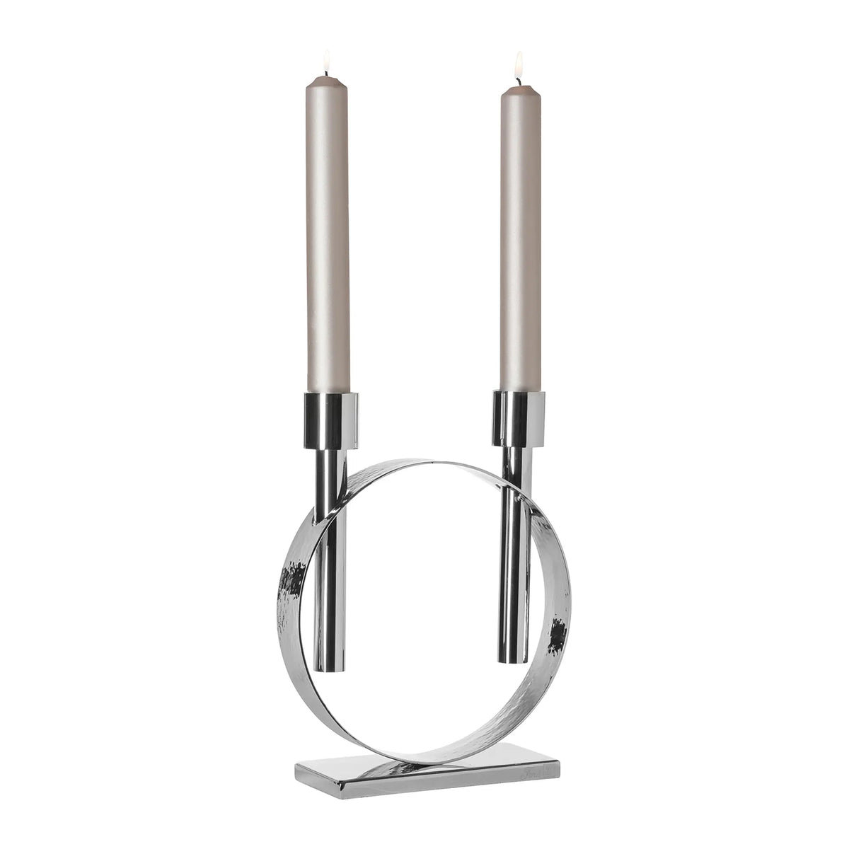 Kerzenständer – Skulpturales Design, Kreisform, Glanzoptik - Carpio | Fink Living