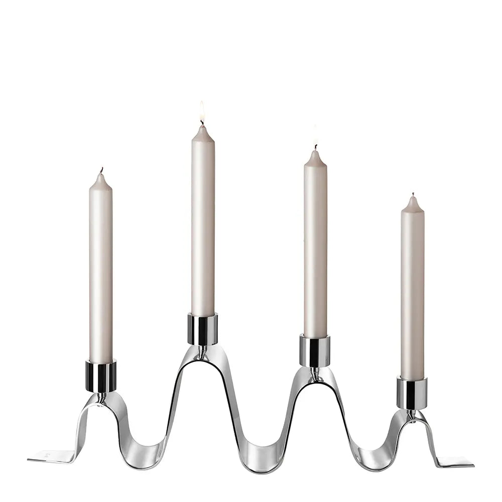 Kerzenhalter – Geschwungene Form, Skulpturales Design, Glanzoptik - Hilara | Fink Living