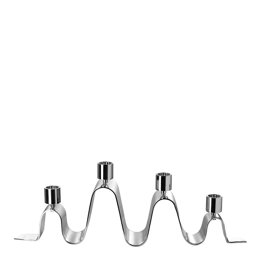 Kerzenhalter – Geschwungene Form, Skulpturales Design, Glanzoptik - Hilara | Fink Living