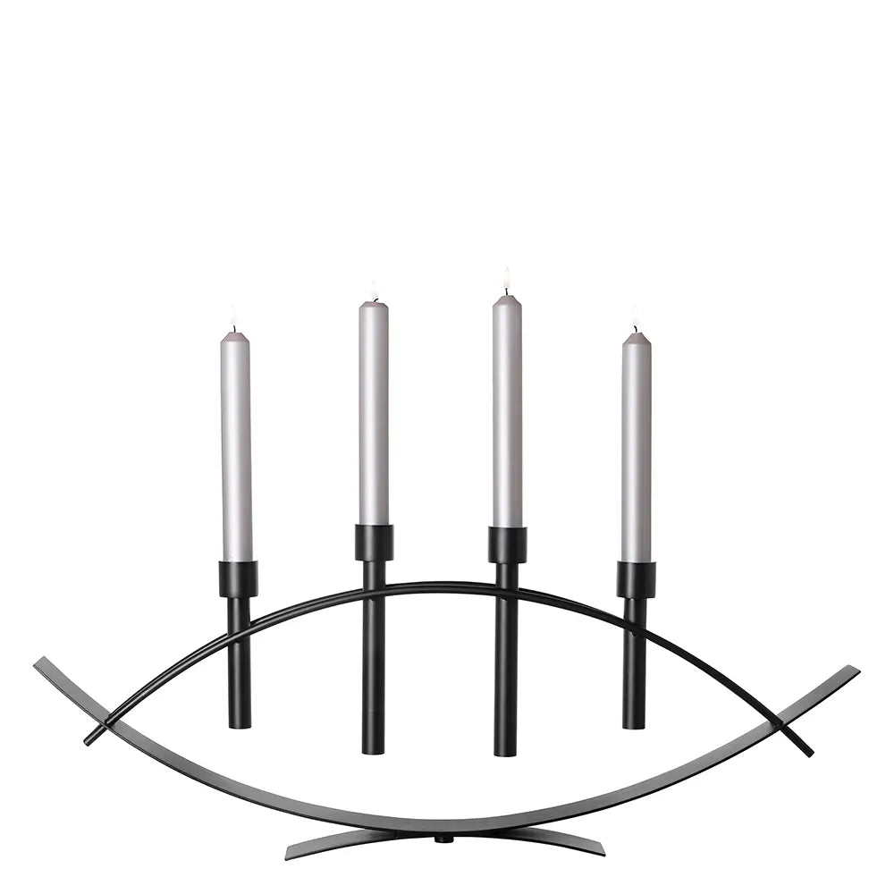 Kerzenständer – Bogenform, Minimalistische Optik, Mattes Finish - Arco | Fink Living