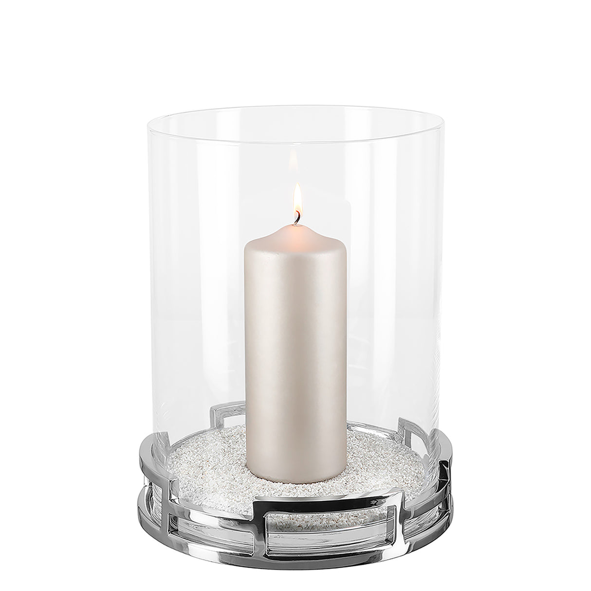 Windlicht – Glaseinsatz, Runde Form, Glanzoptik - Hommage | Fink Living