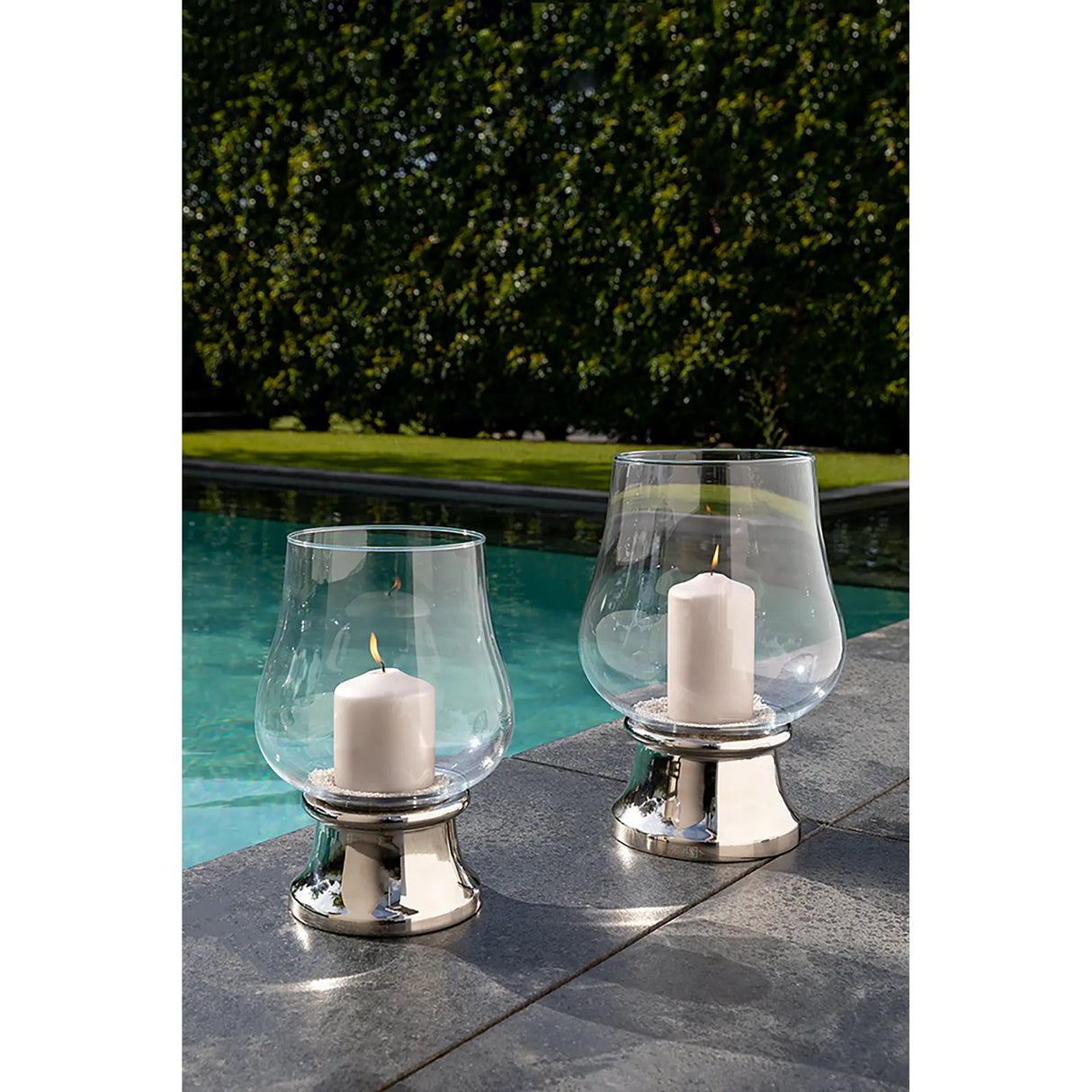 Windlicht – Glaseinsatz, Zeitlose Form, Glanzoptik - Palina | Fink Living