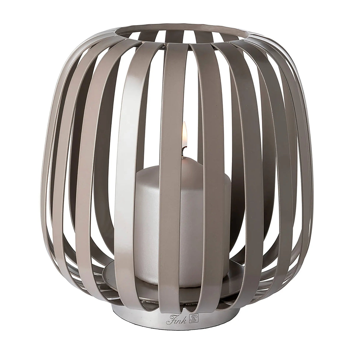 Windlicht – Nickeloptik, Pulverbeschichtet, Modern - Mambaia | Fink Living