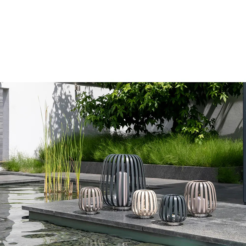 Windlicht – Nickeloptik, Pulverbeschichtet, Modern - Mambaia | Fink Living