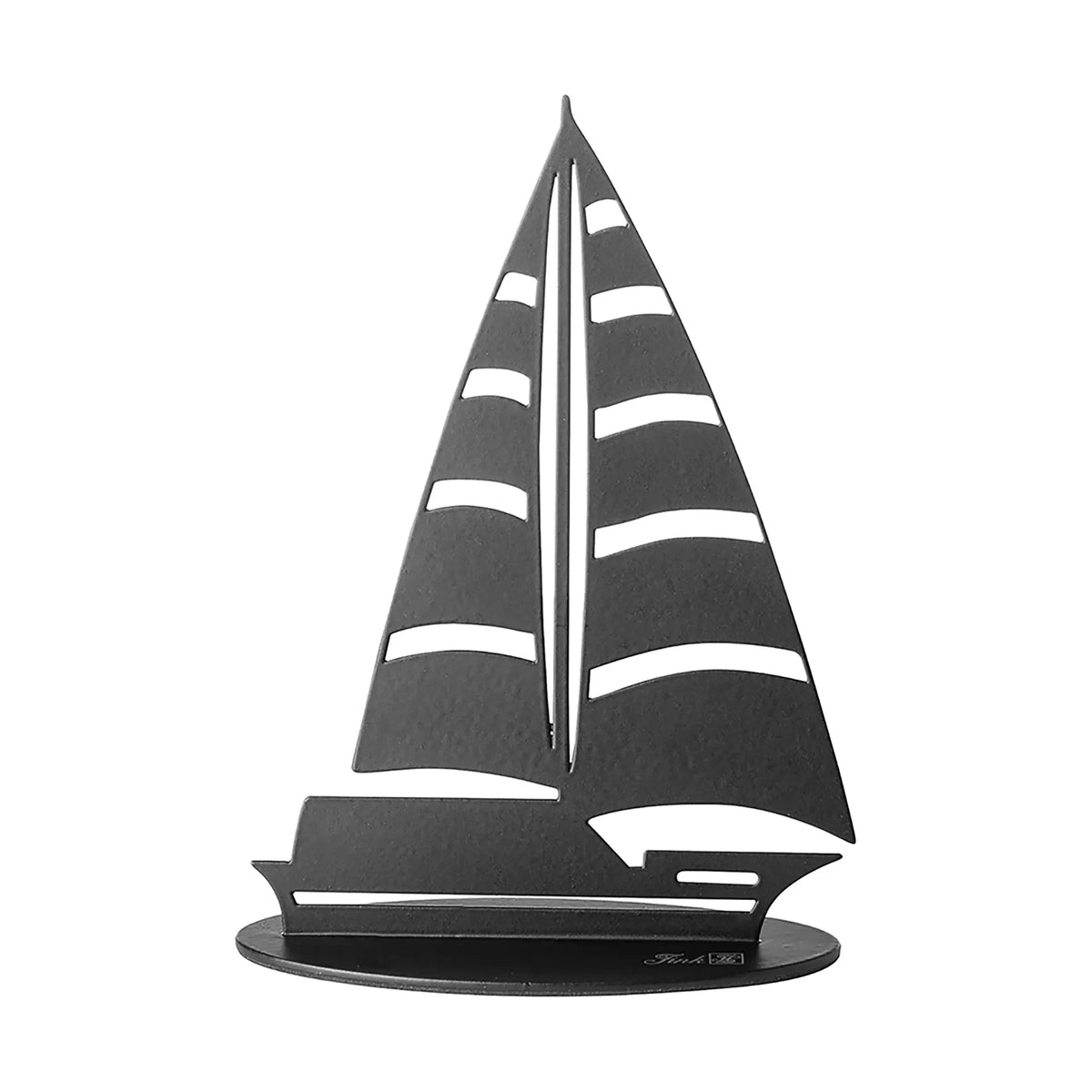 Dekofigur – Metall Glatte Oberfläche Segelbootform - Sailer | Fink Living