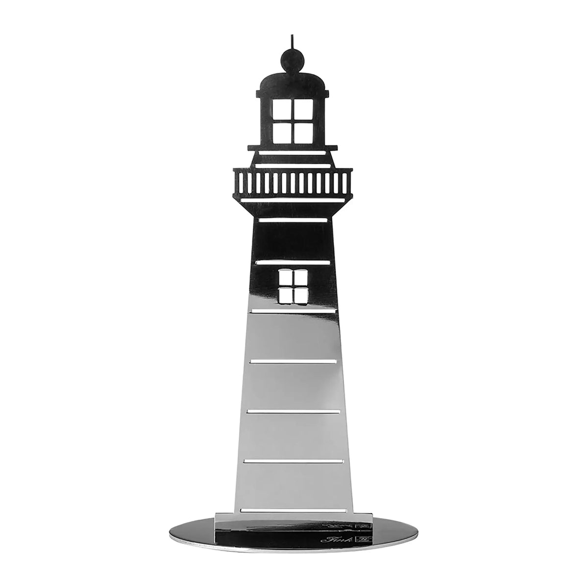 Deko-Leuchtturm – Maritimes Design, Edelstahl, Outdoor geeignet - Lighthouse | Fink Living