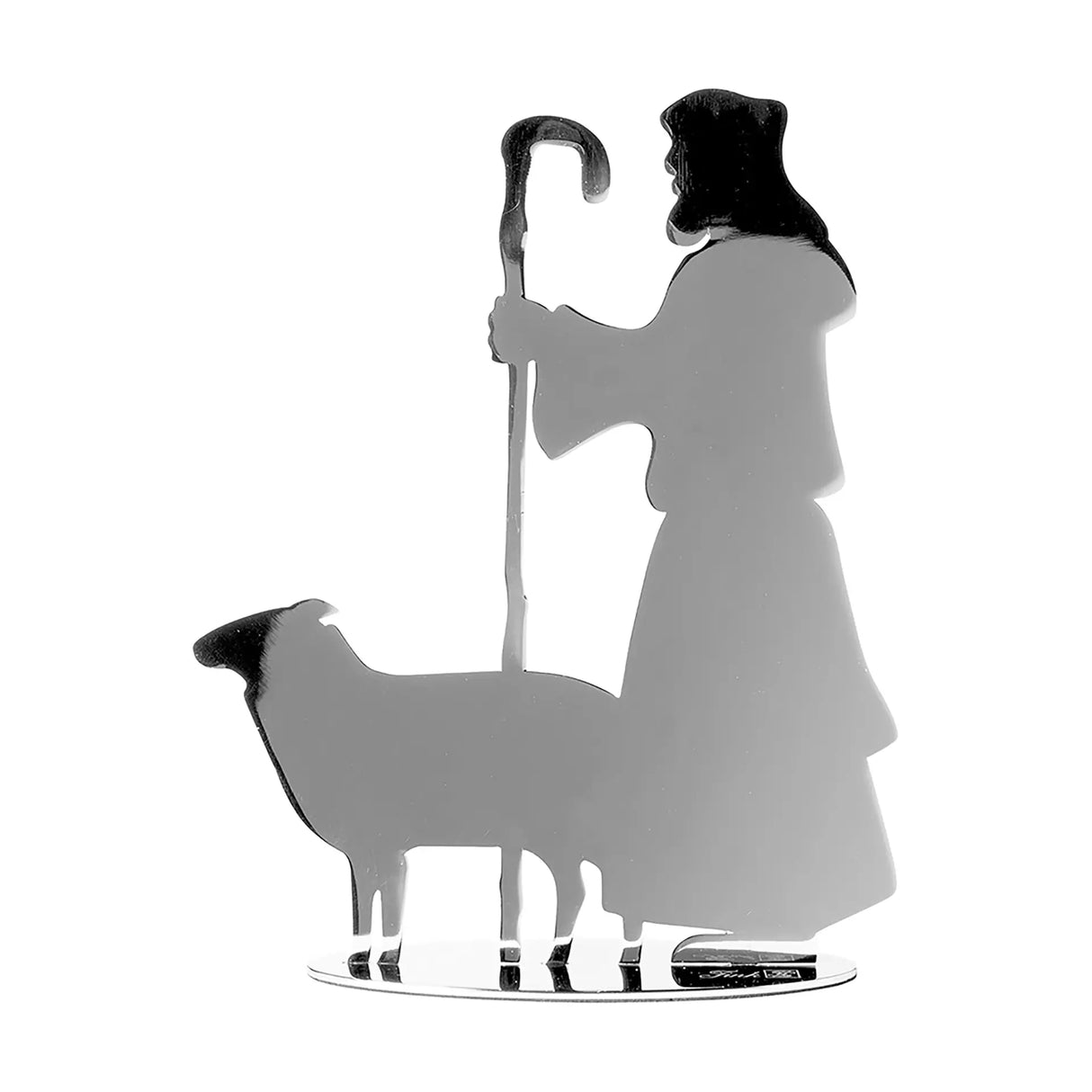 Dekofigur – Glänzendes Silber, Edelstahl, Außengeeignet - Herdsman | Fink Living