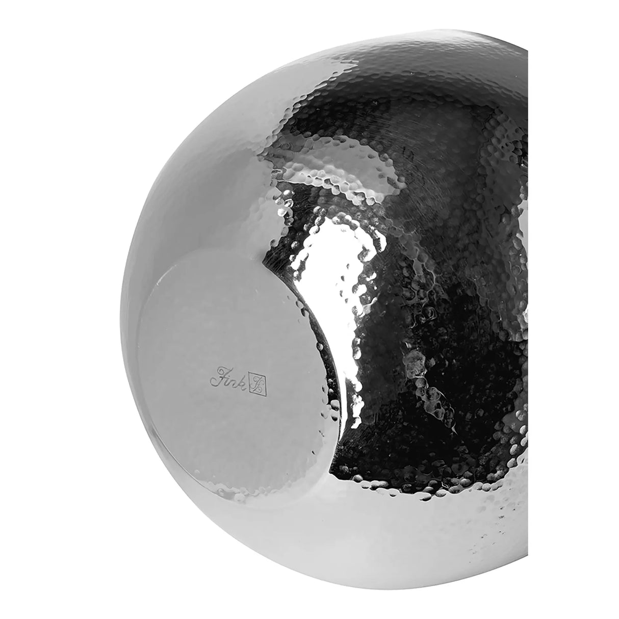 Schale – Polierter Stahl, Feines Dekor, Hammerschlag Optik - Mirta | Fink Living