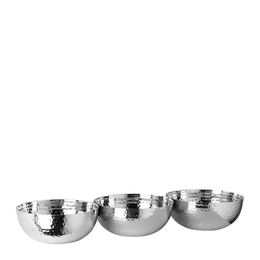Schalen – Dreiteiliges Set, Schlichte Form, Glänzender Stahl - Picca | Fink Living