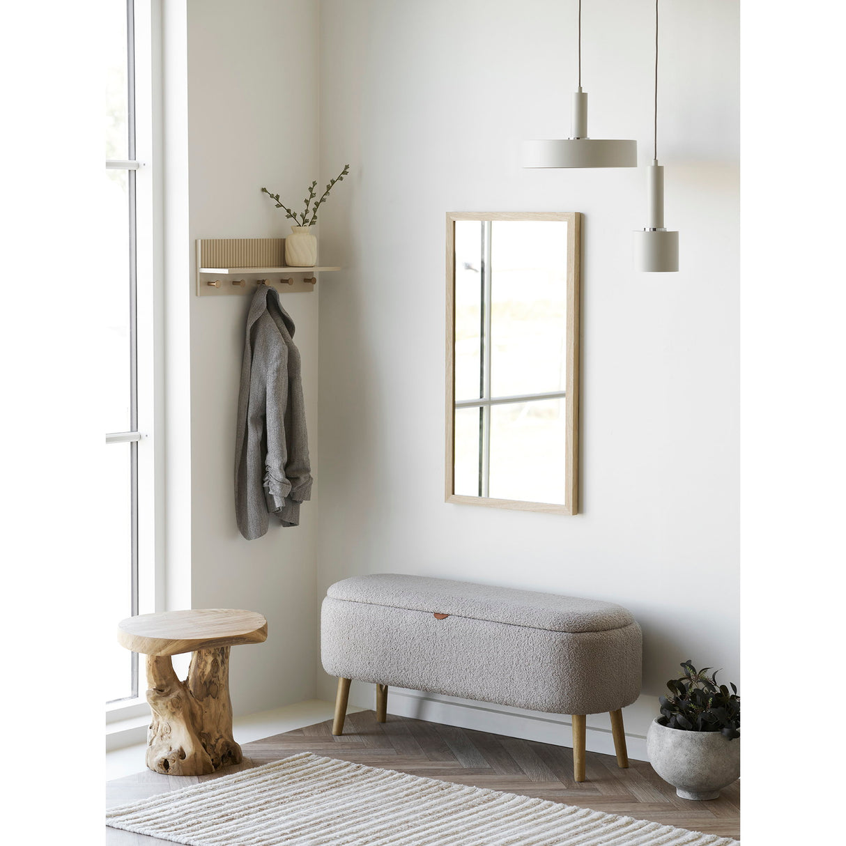 Beistelltisch – Natur, Teakholz, 45 cm hoch - Palena | House Nordic